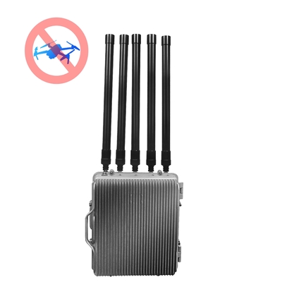 Outdoor Computer Connection Long Range UAV Drone Signal Jammer Blocker For Oil Depot