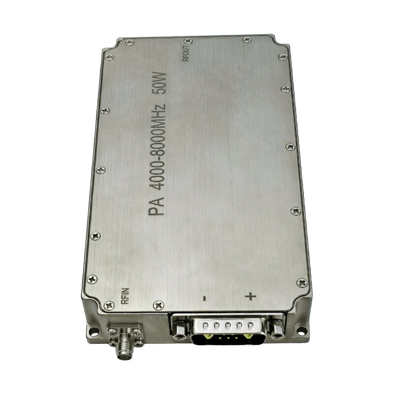 Civil security system ultra-wideband power amplifier 50W 4G-8G 28V power supply industrial-grade power amplifier