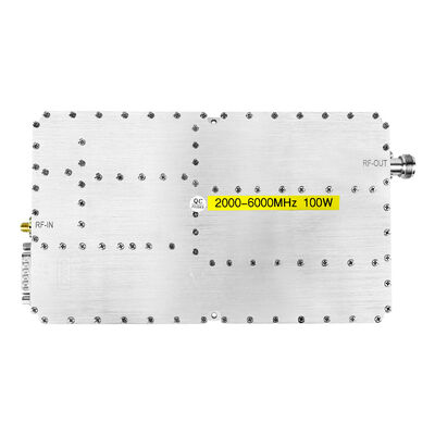 Ευρυζωνικός ενισχυτής ισχύος RF 100W για GPS Drone FPV UAV, εύρους 2000-6000MHz