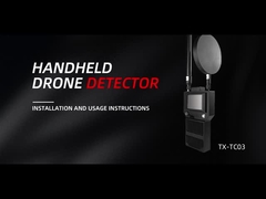 Προσαρμοσμένος χειροκίνητος ανιχνευτής σήματος 1.5-2km 3 κανάλια για αντι FPV